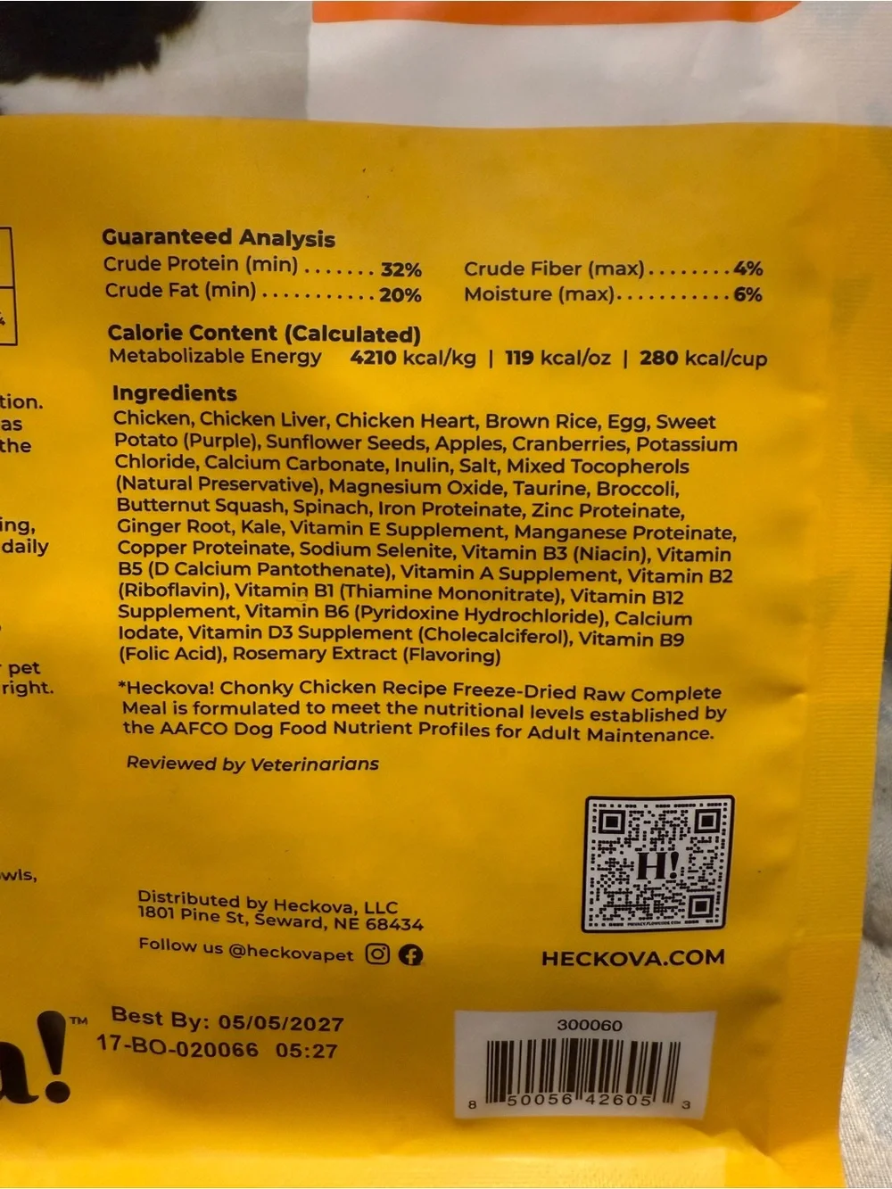 Heckova! Freeze-Dried Dog Food